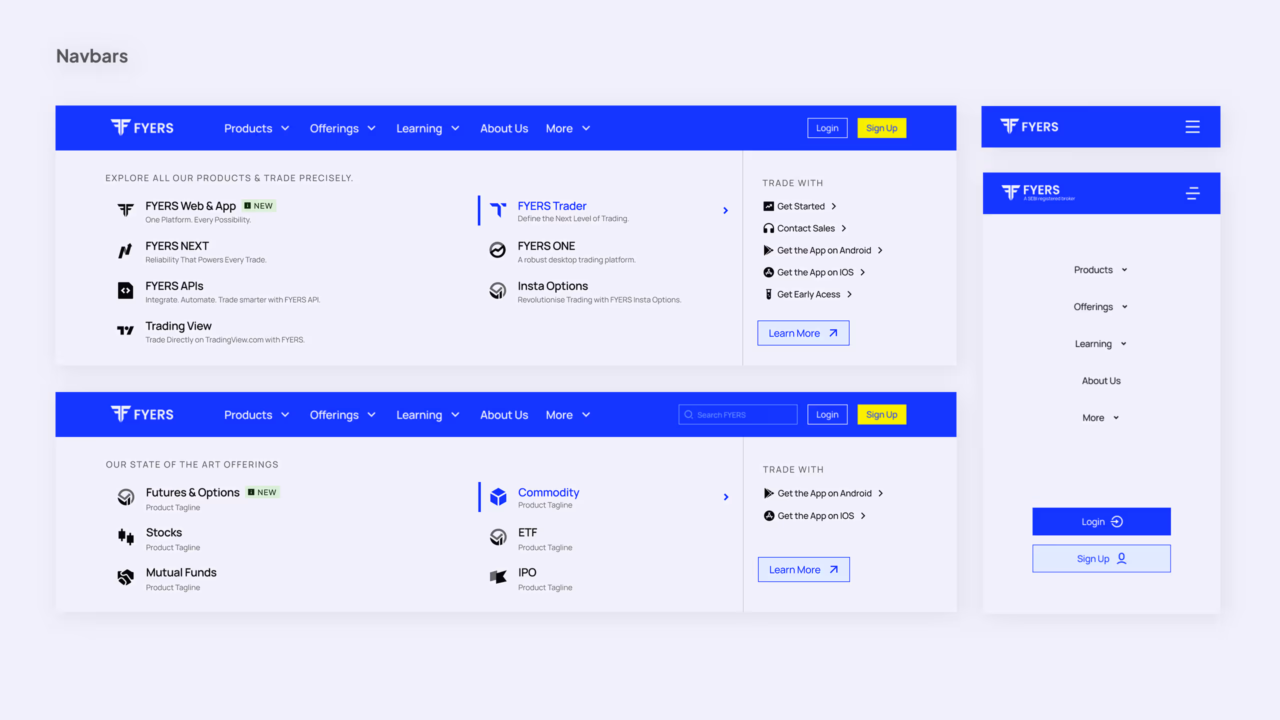 FYERS blueprint system product exploration