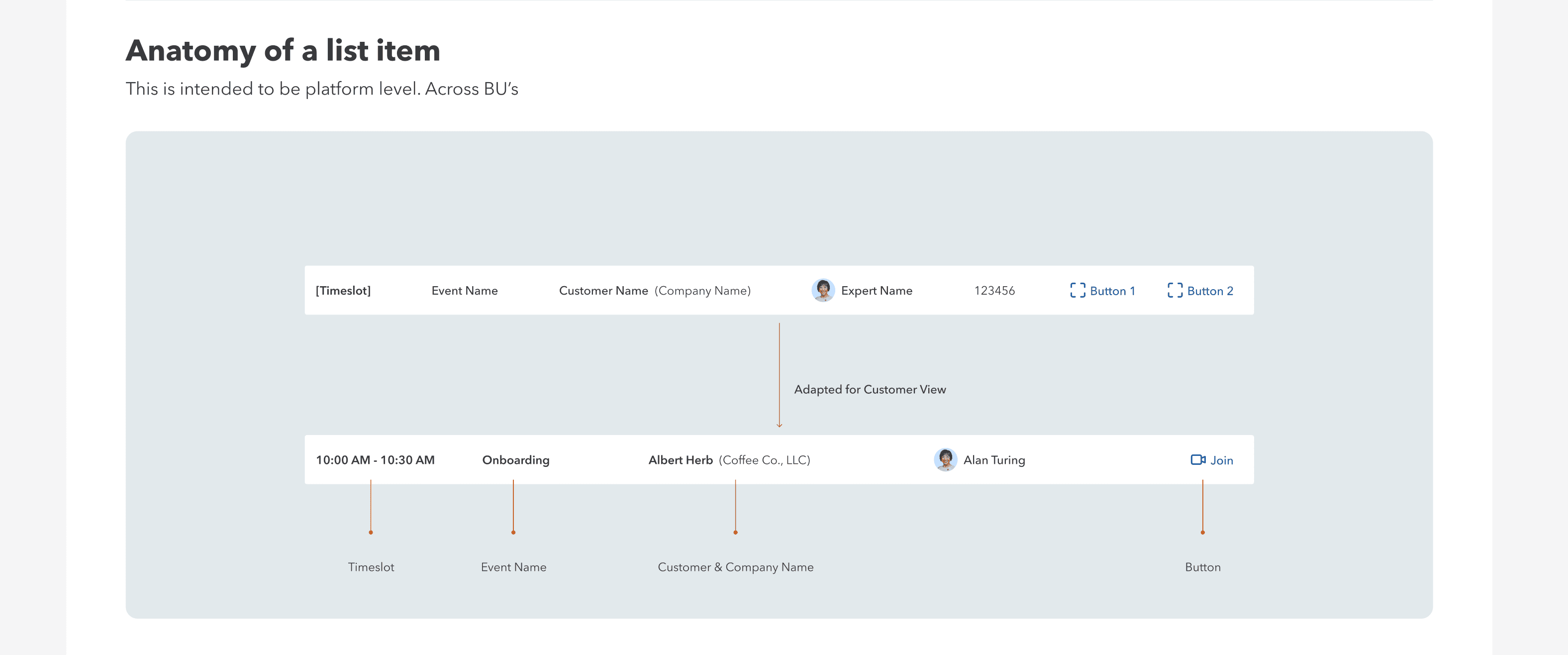 Intuit appointment list with Join action and recovery states