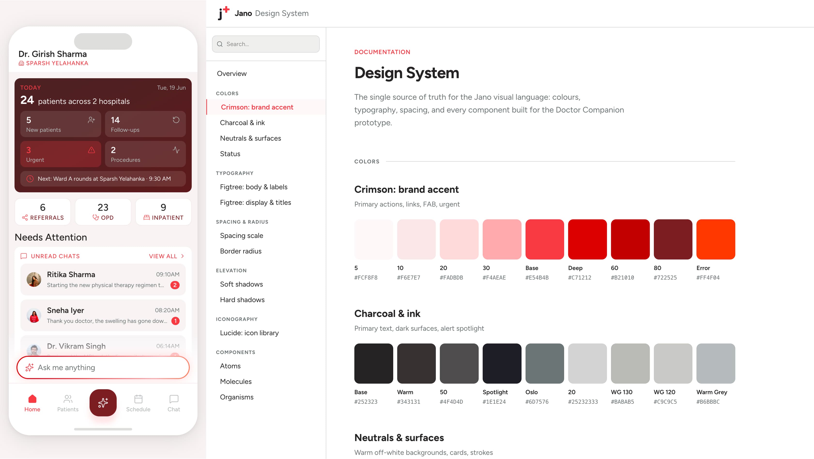 Jano Health doctor app project cover