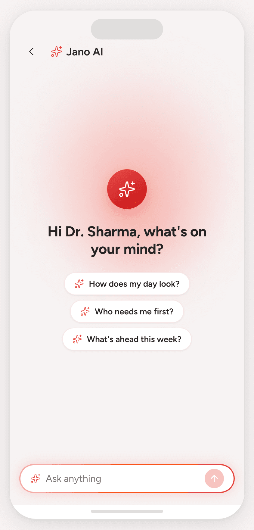 Doctor app 08 screen from the V2 doctor app